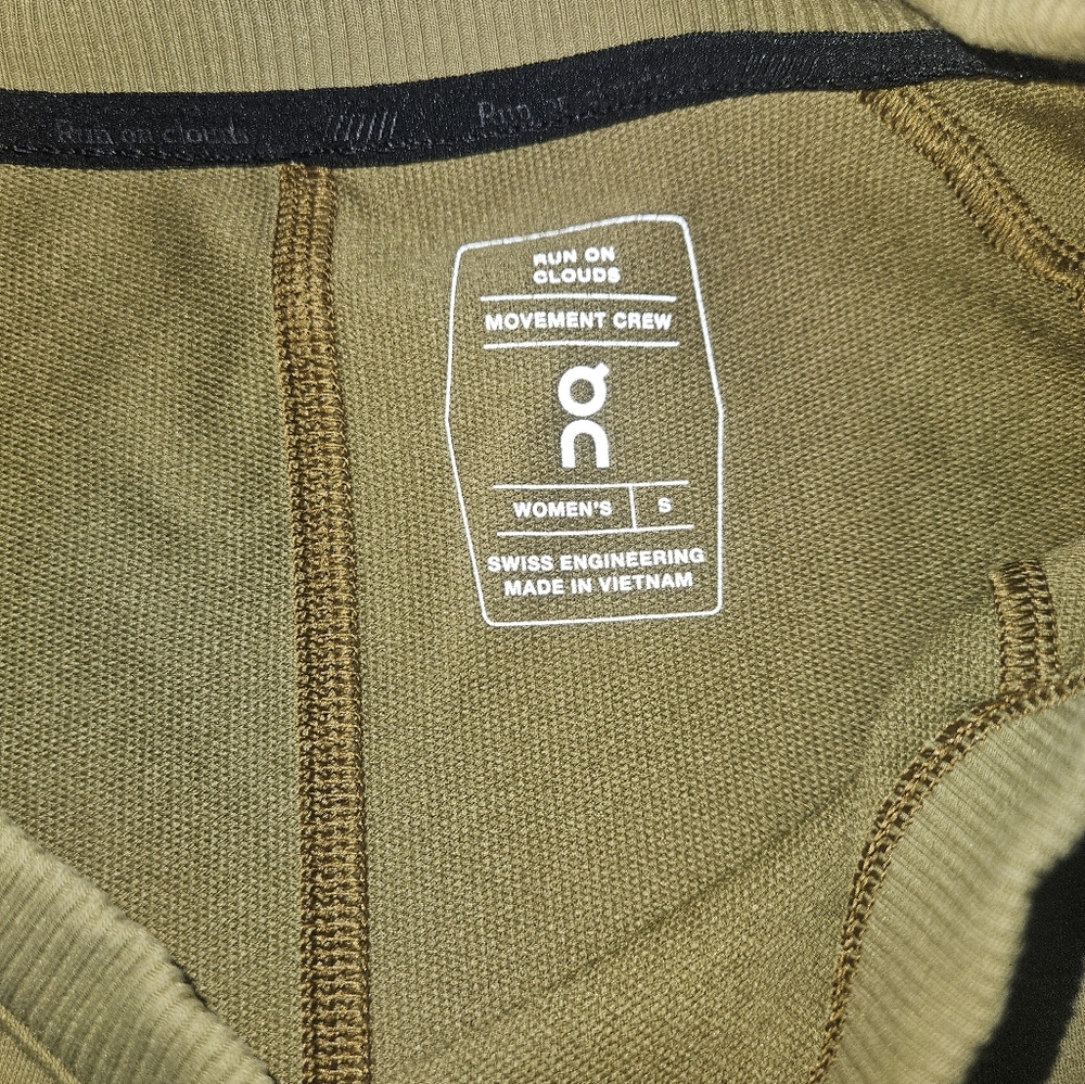 On Movement Crew Green women's crew neck sweatshirt small - Picture 3 of 6
